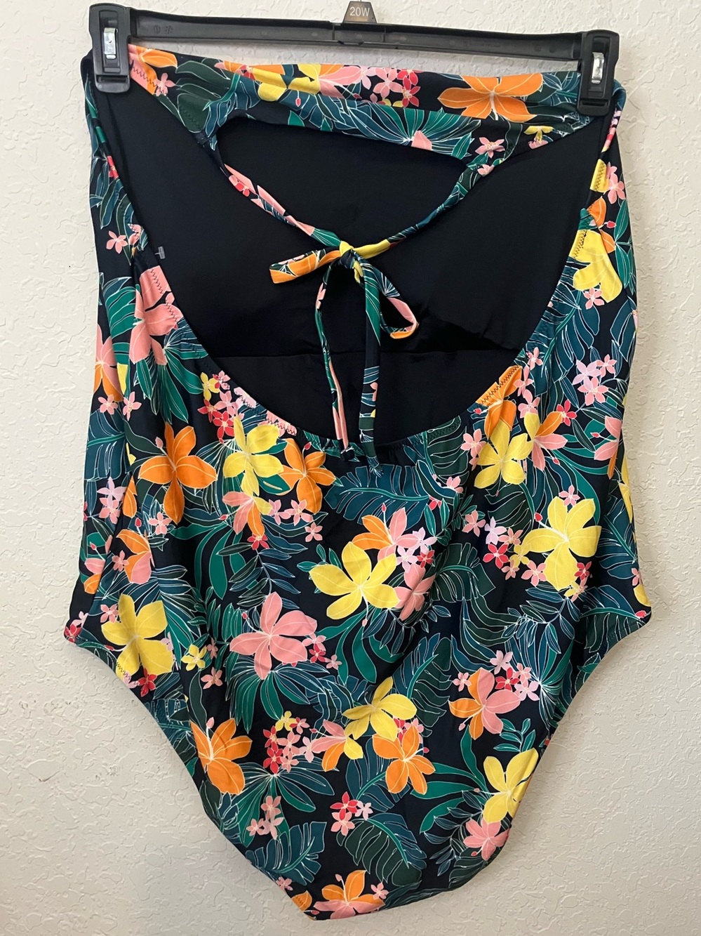 Old Navy Floral Tropical one-piece halter swimsuit